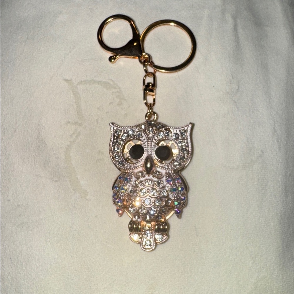 Crystal Owl Keychain-Purse Jewelry, NWT